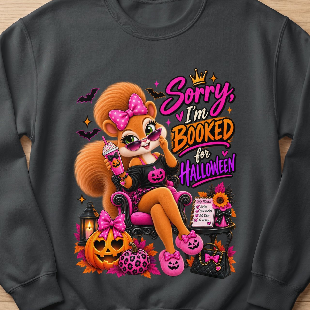 Booked Halloween Sally the Squirrel Sweatshirt
