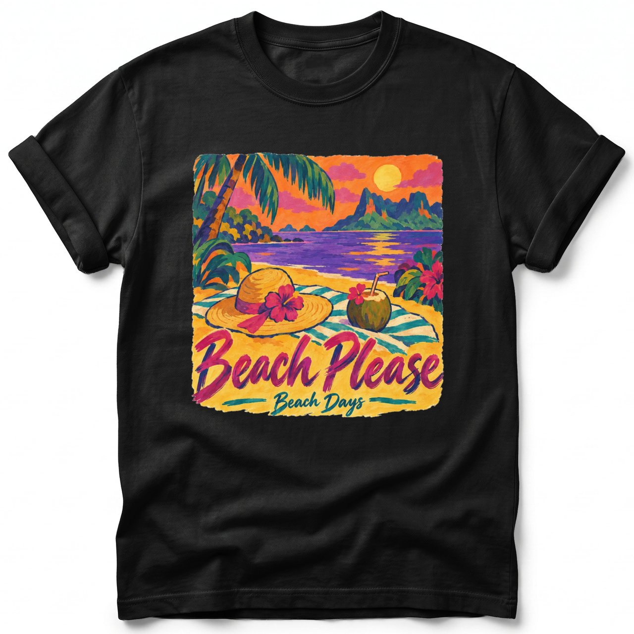 Beach Please ~ Comfort Colors Premium Tee