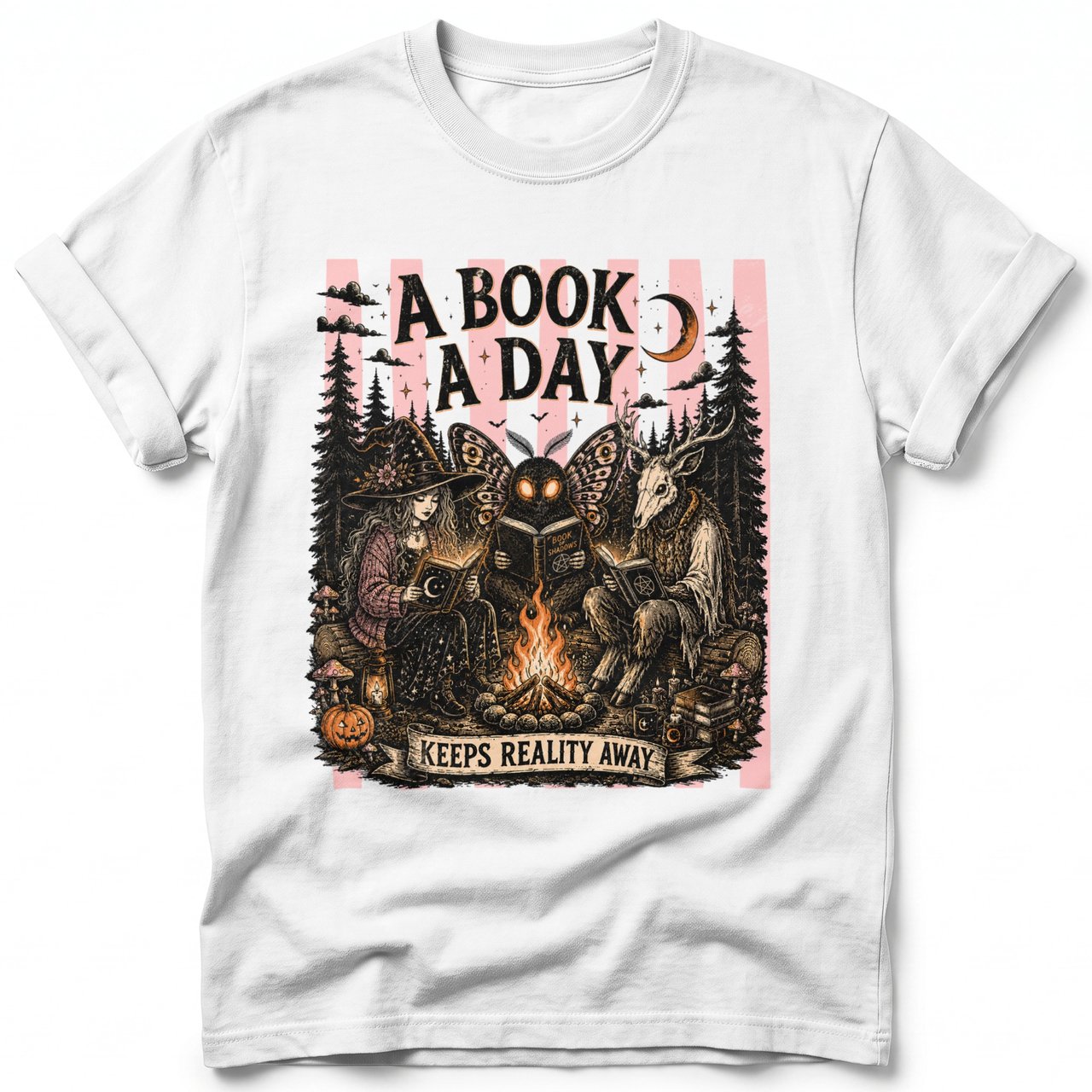 A Book A Day Keeps Reality Away Tee