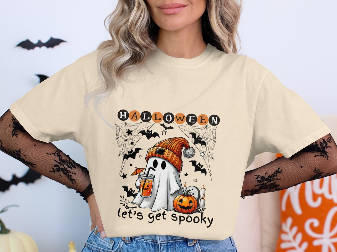 Cozy Ghost Spooky Season T-Shirt