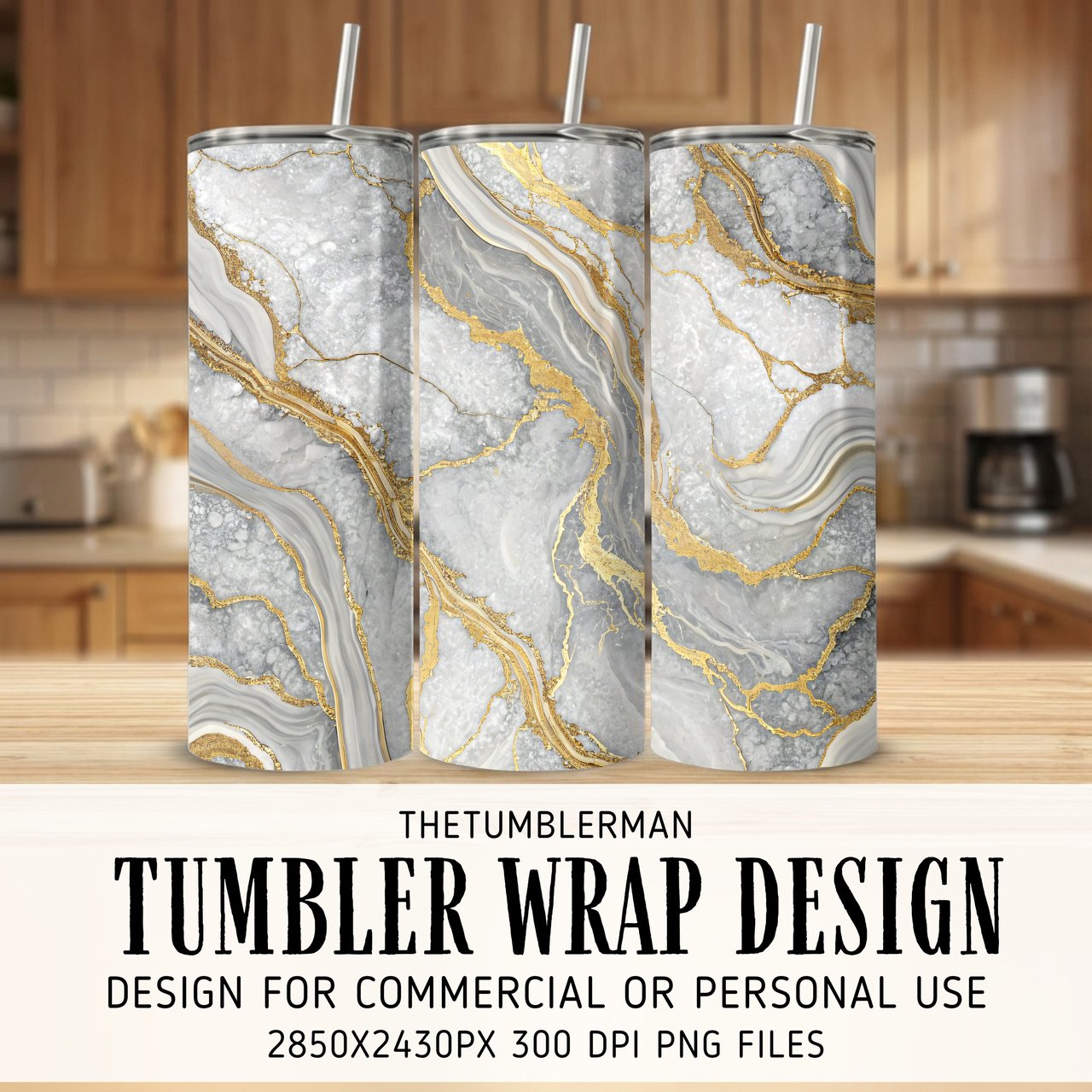 20 oz Skinny Tumbler Wrap, Marble Gold Design, Sublimation, Straight and Tapered, Digital Download, Tumbler Design, Tumbler Digital