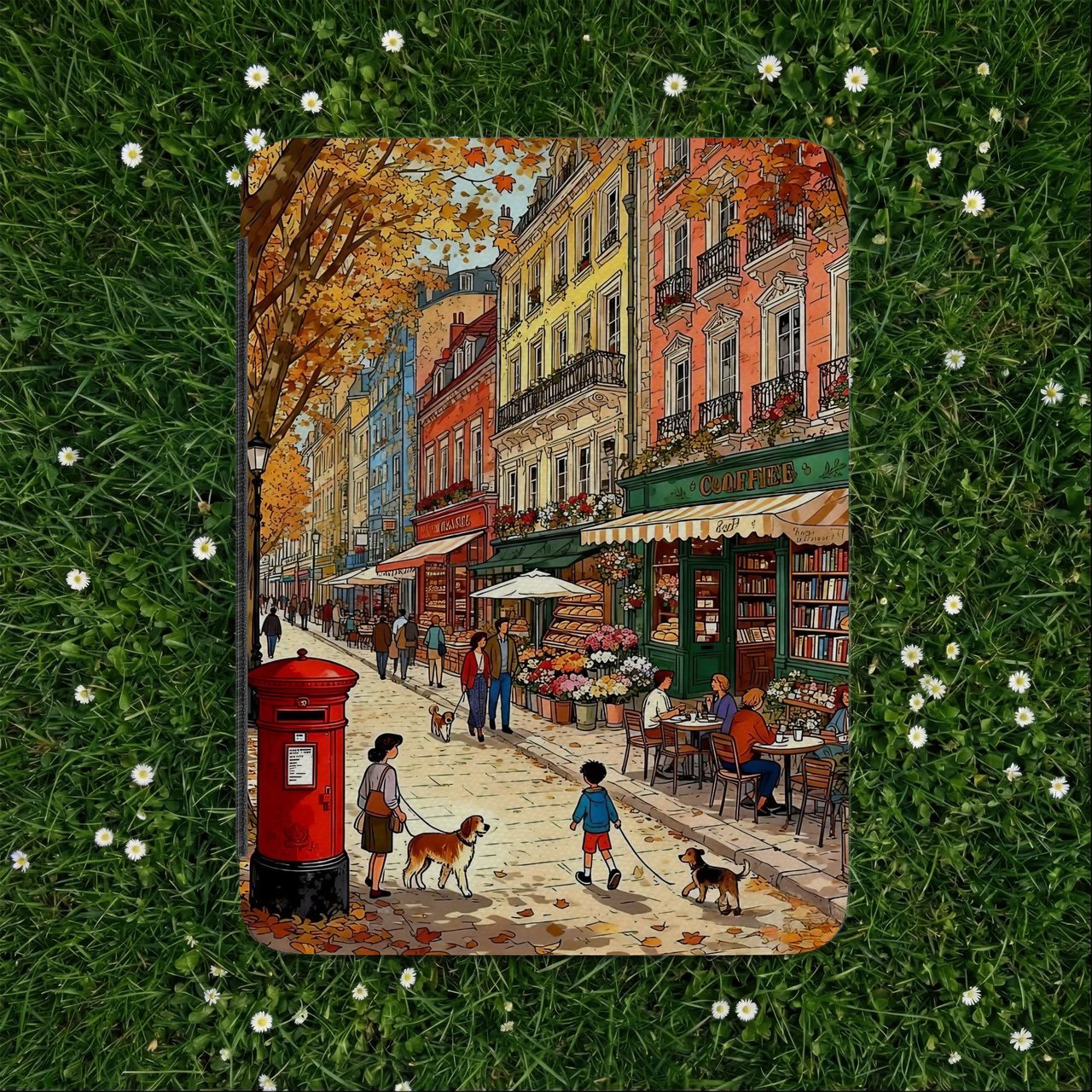 Cozy Autumn Bookshop Kindle Case