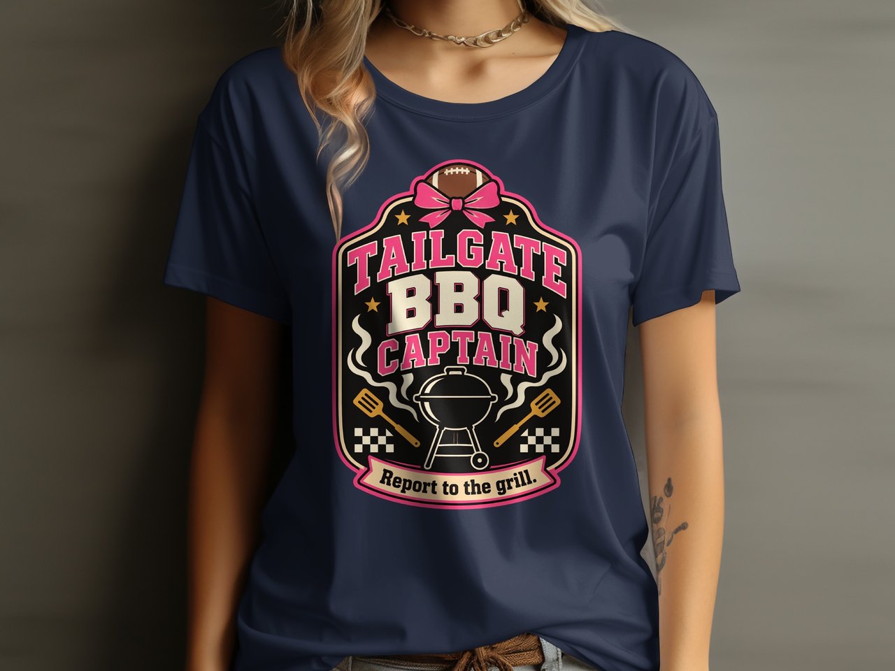 Tailgate BBQ Captain Tee or Sweatshirt