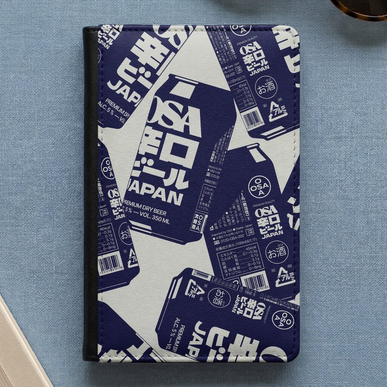 Japanese Beer Can Passport Cover