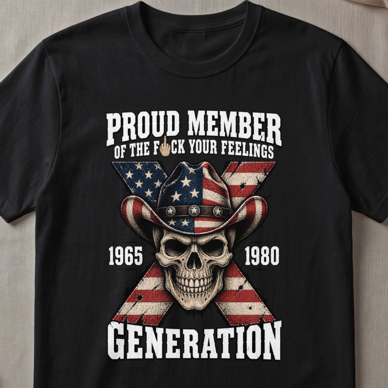 Generation X Outlaw Skull T-Shirt