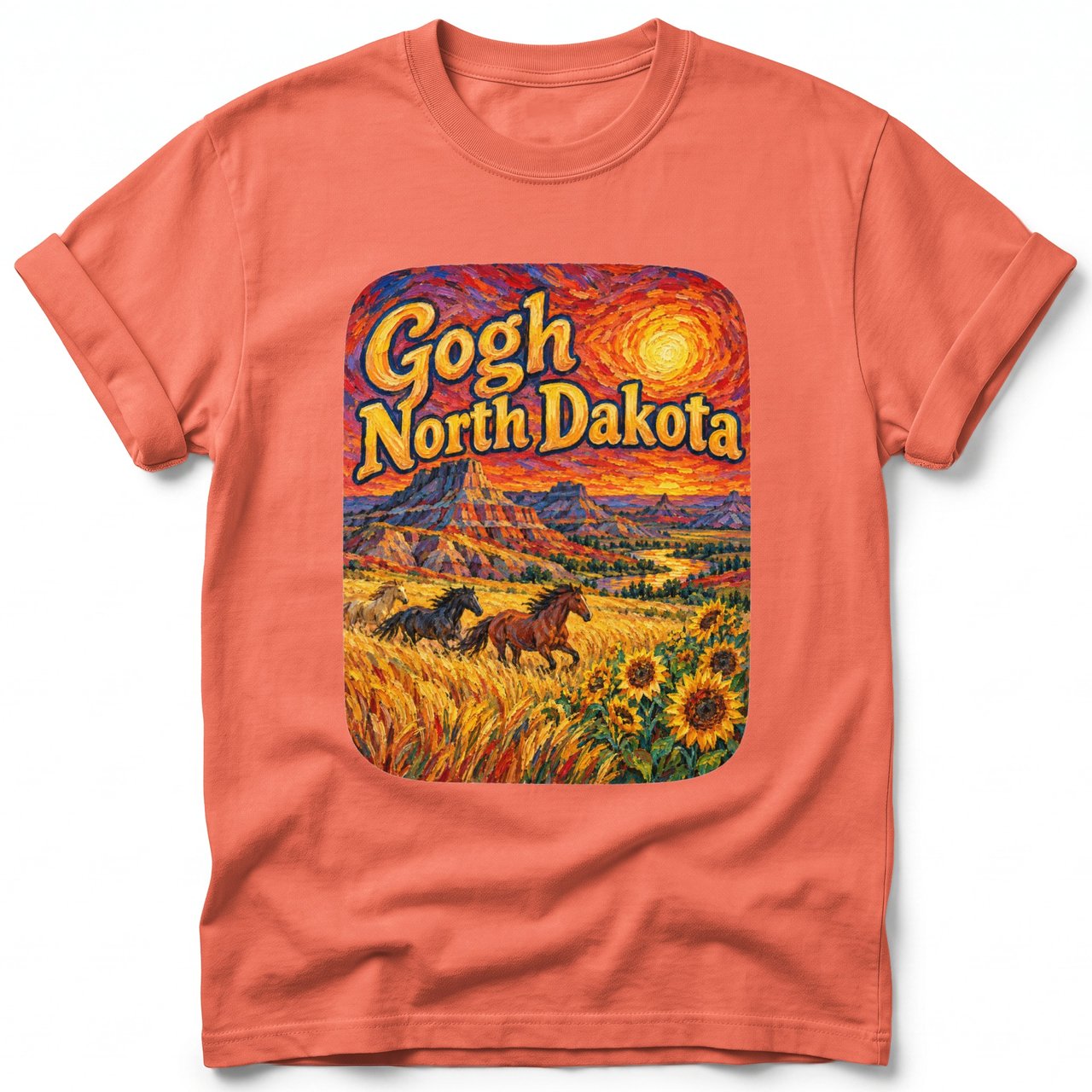 Gogh North Dakota ~ Comfort Colors Premium Tee