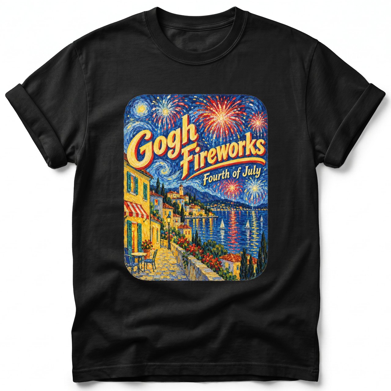 Gogh Fireworks ~ Comfort Colors Premium Tee
