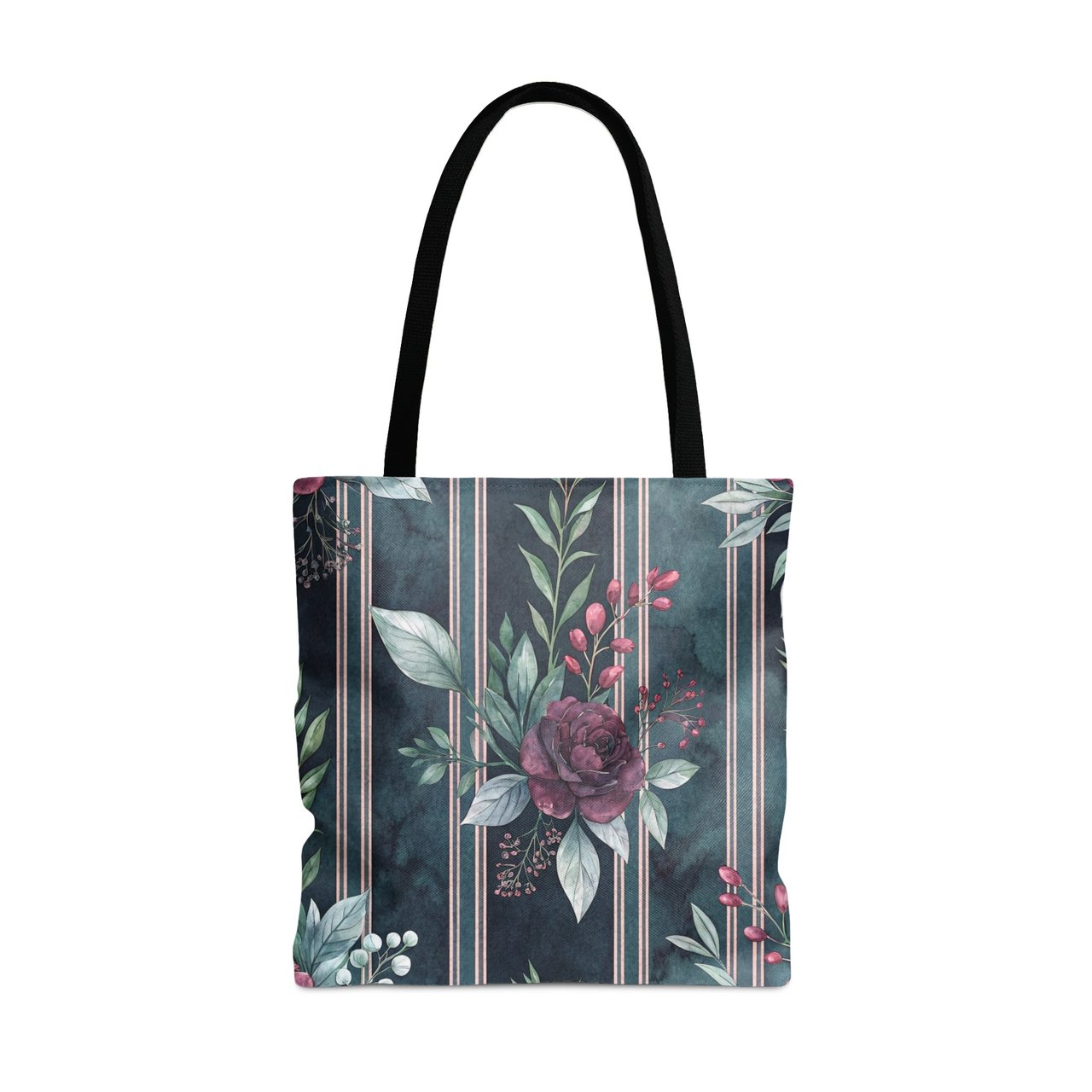 Dark Floral Tote Bag, Moody Rose Phone Case, Elegant Watercolor Botanical Cottagecore Accessory, Unique Gift for Her
