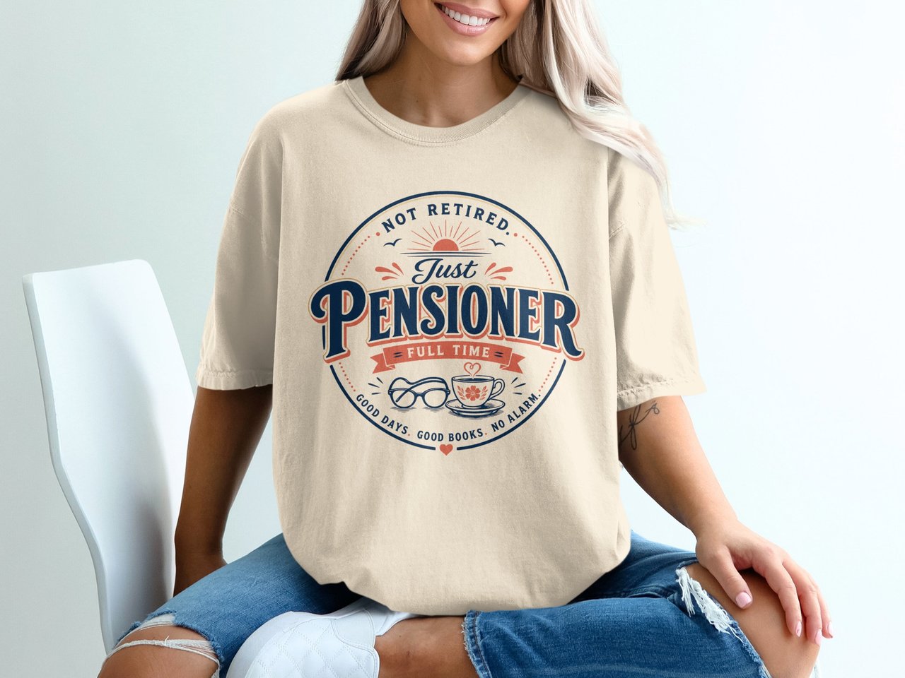 Vintage Full-Time Pensioner Leisure T-Shirt