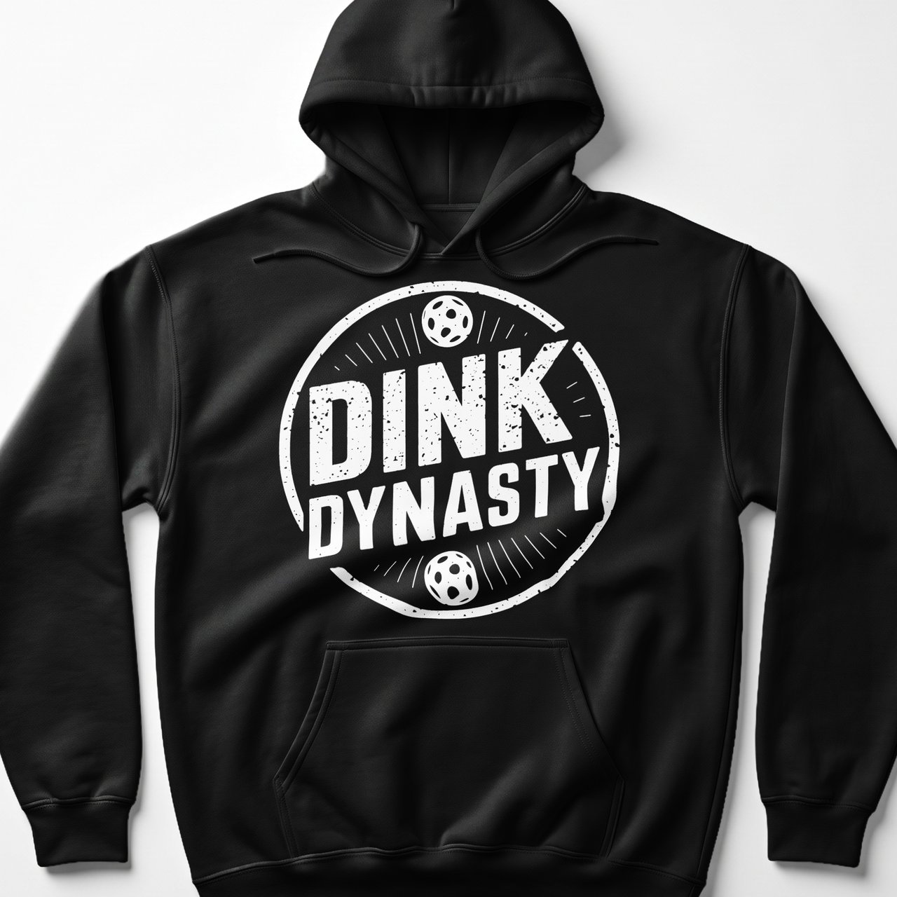 Pickleball Gildan Fleece Hoodie, Dink Dynasty, Court Pullover
