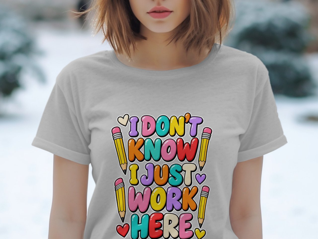 I Don't Know I Just Work Here Tee