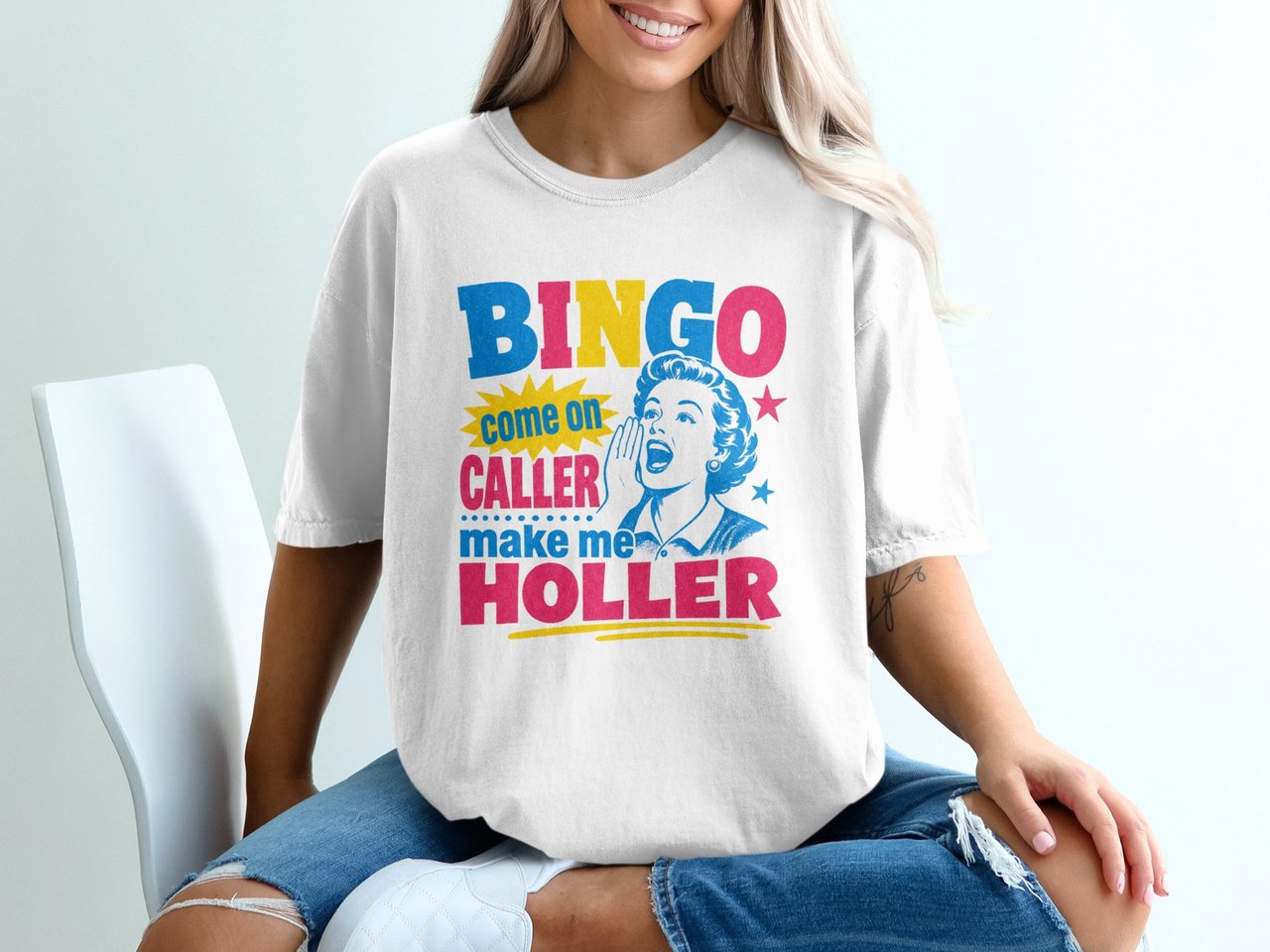 Bingo Caller Make Me Holler Tee