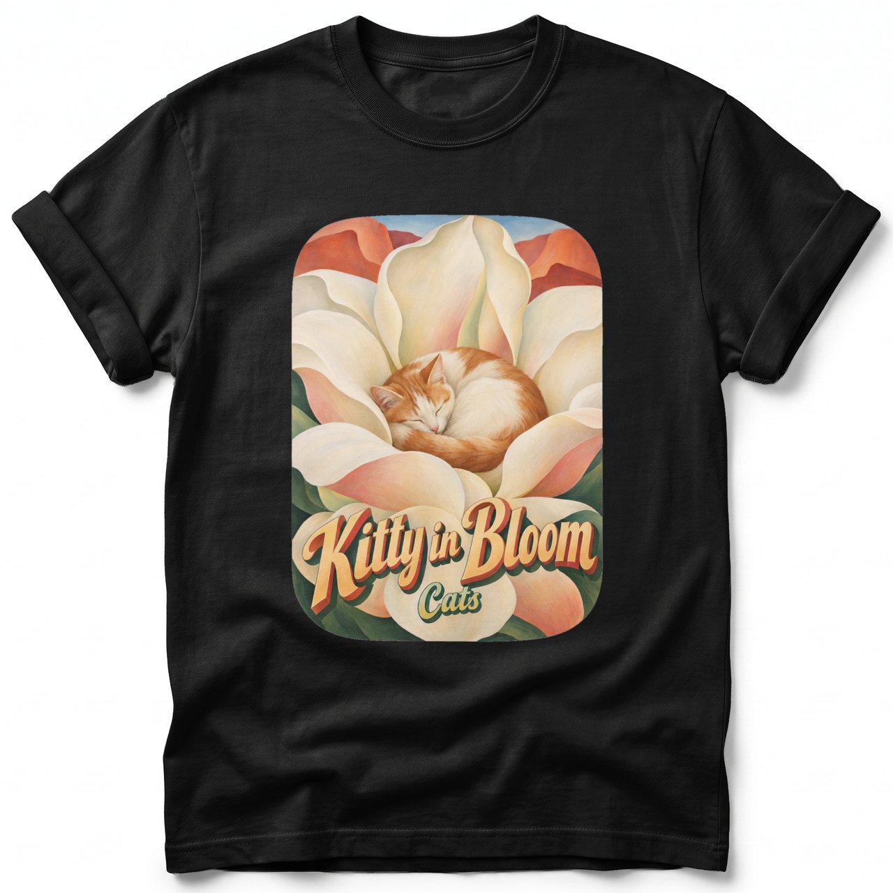 Kitty in Bloom ~ Comfort Colors Premium Tee