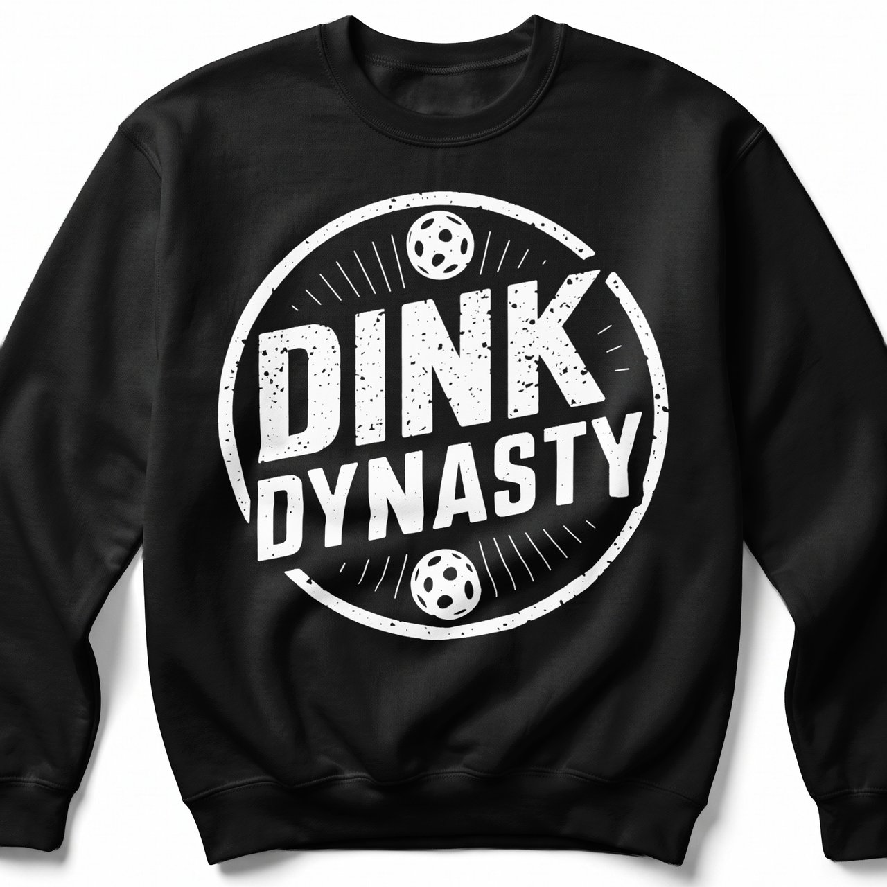Pickleball Gildan Crewneck Sweatshirt, Dink Dynasty, Court Warm Up
