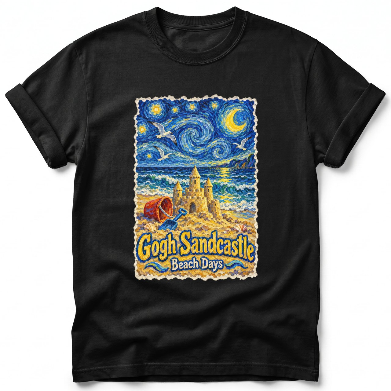 Gogh Sandcastle ~ Comfort Colors Premium Tee