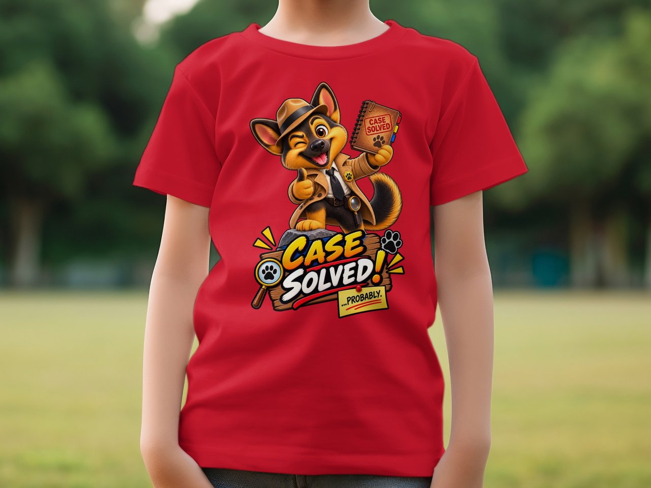 Case Solved Detective Chase the Dog Tee