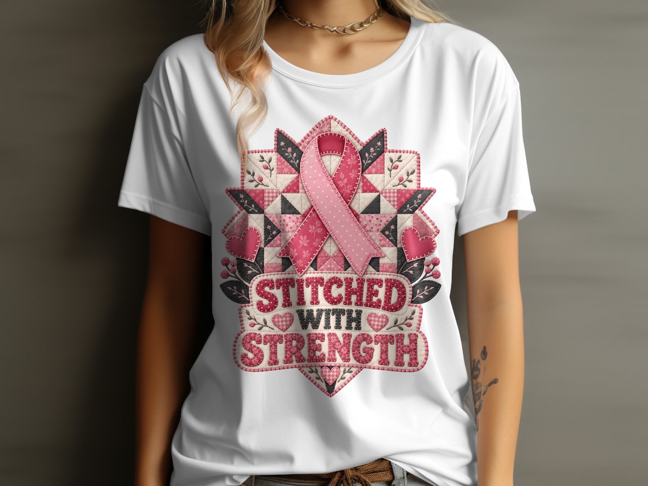Stitched With Strength Tee