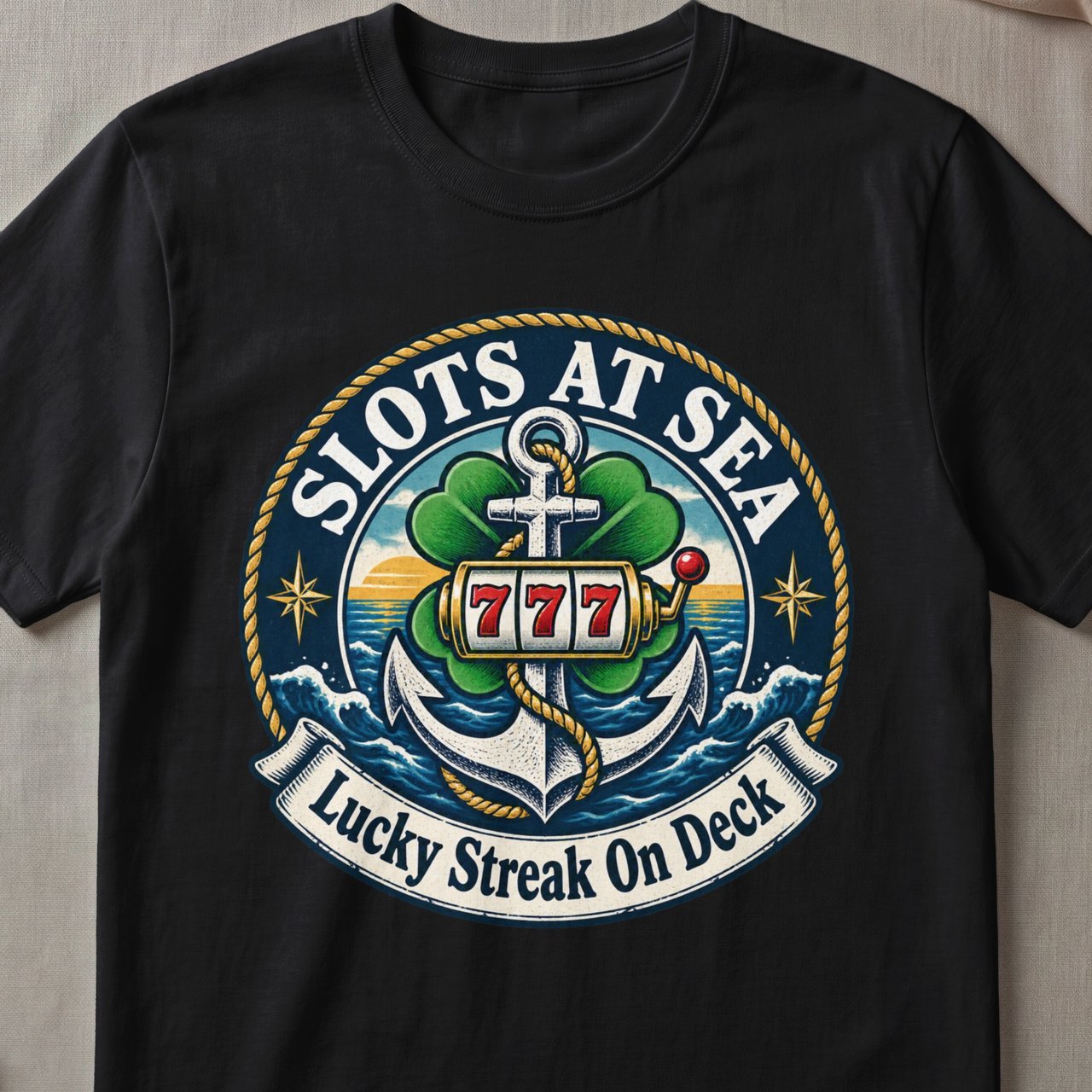 Slots At Sea Lucky Anchor T-Shirt