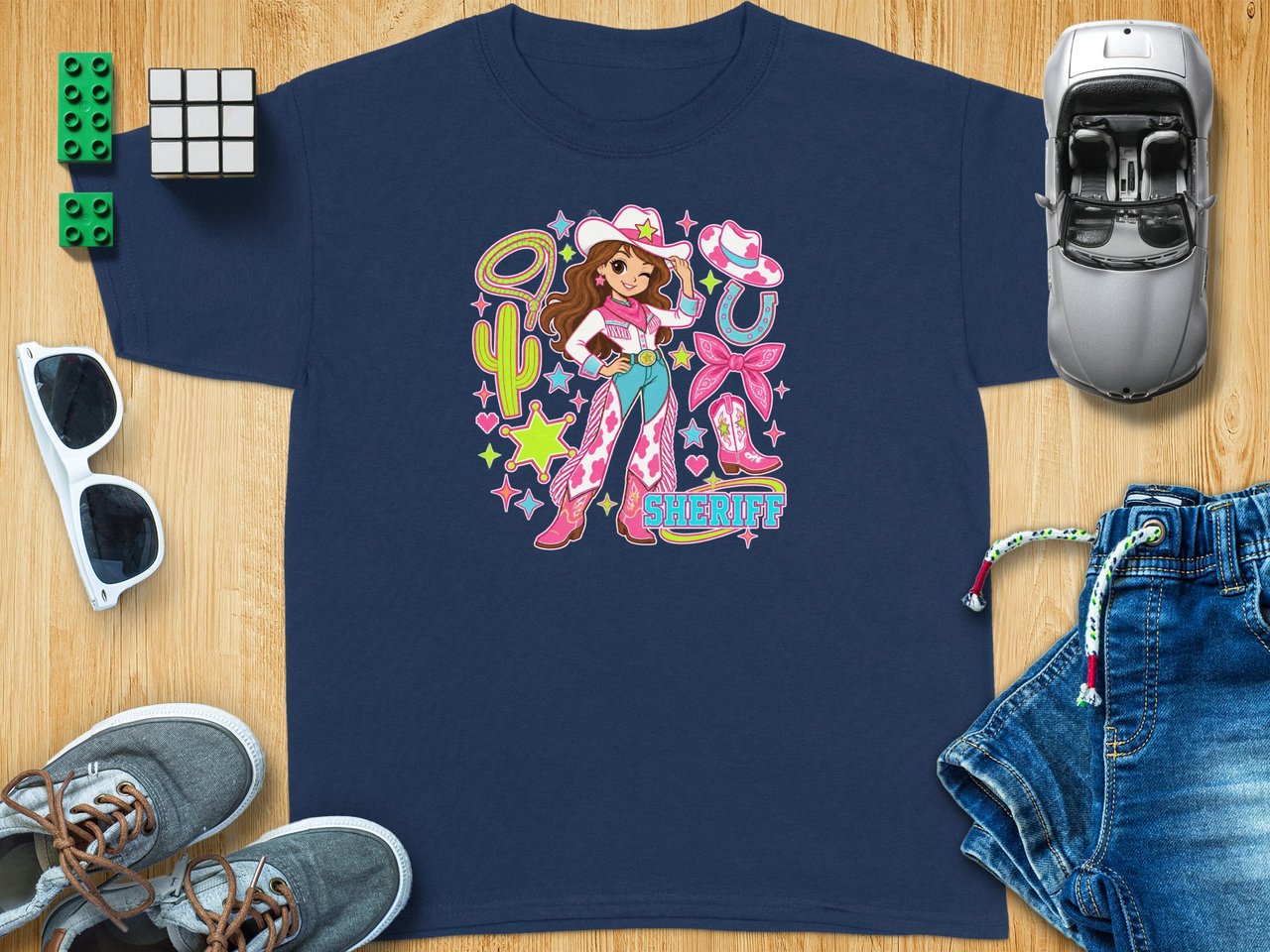 Pink Cowgirl Sheriff Tee