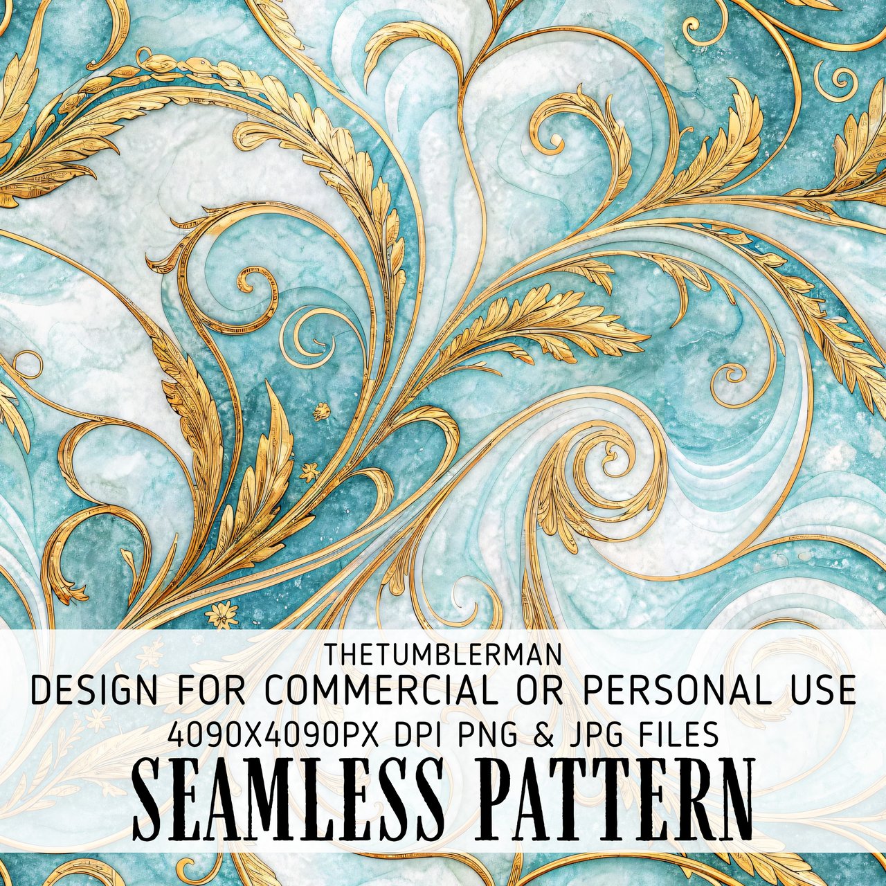 Golden Swirls Tumbler Design, Floral Digital Paper, Watercolor Backgrounds, Junk Journal Pages, Printable PNG, Scrapbooking Paper