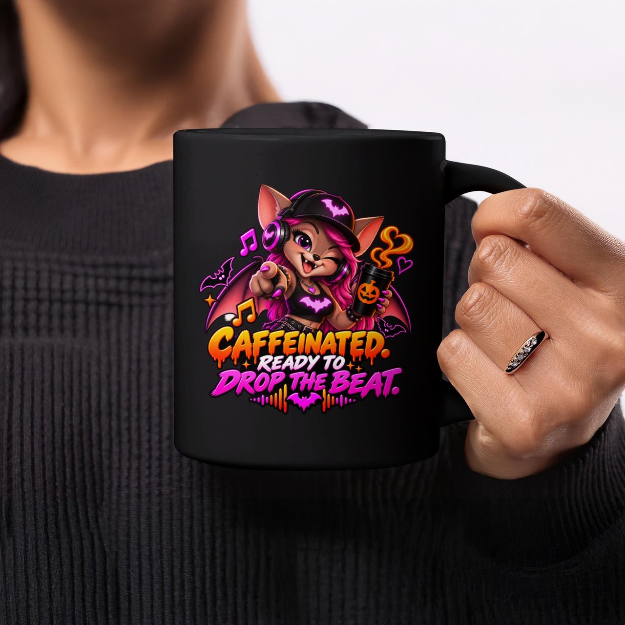 Caffeinated Ready To Drop The Beat Mug