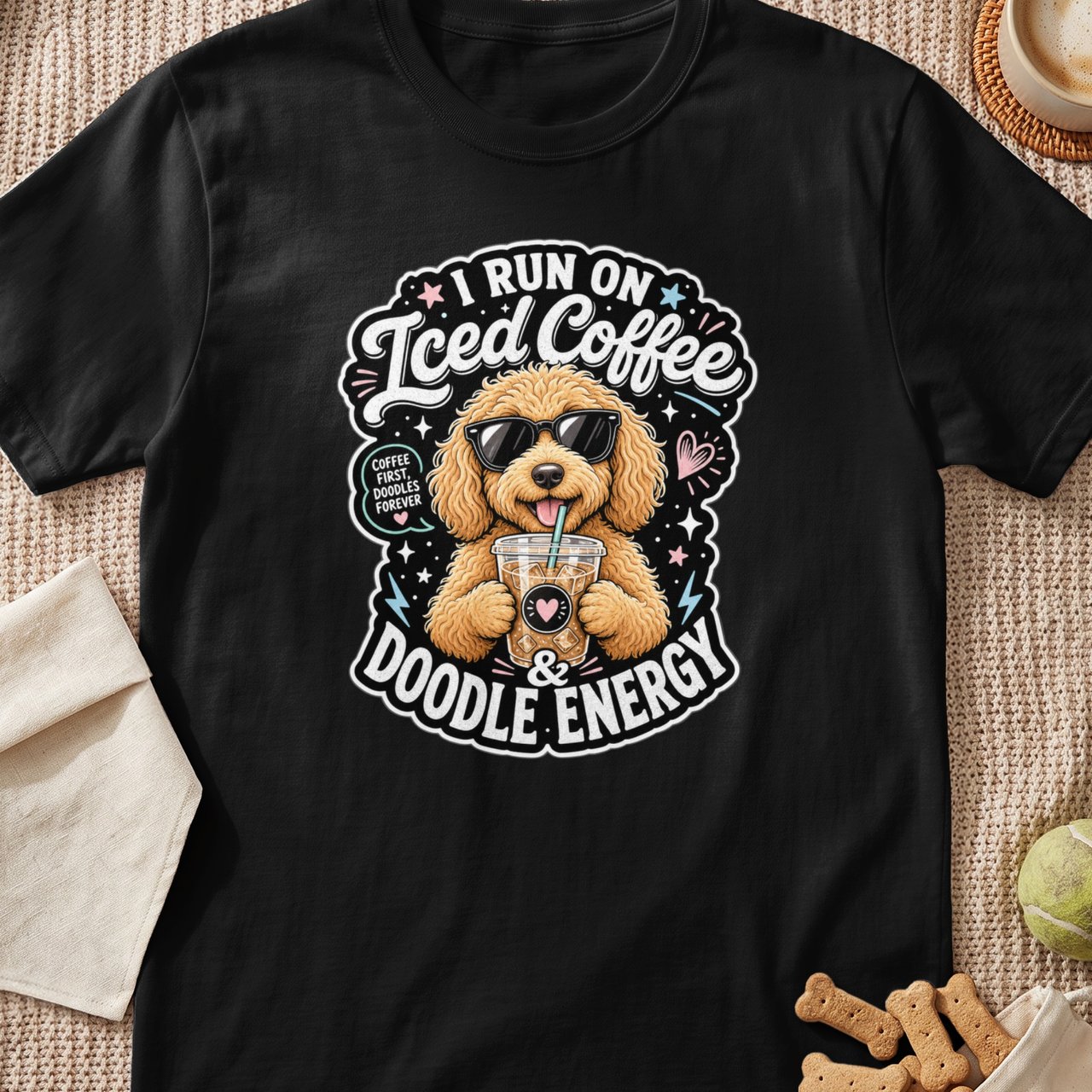 Iced Coffee & Doodle Energy Tee
