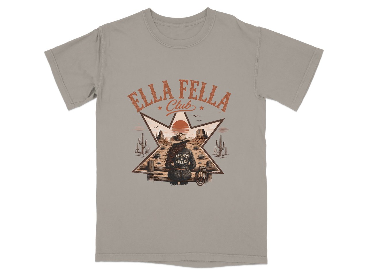Ella Fella Club Western Sunset Tee
