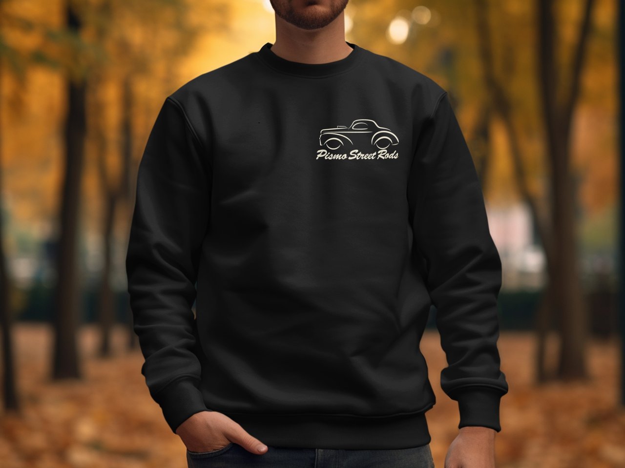 Vintage Hot Rod Sweatshirt, Classic Street Rod Car Crewneck, Retro Automobile Jumper, Minimalist Aesthetic Gift for Car Guy Mechanic Dad