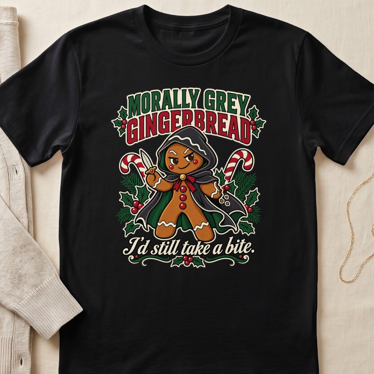 Morally Grey Gingerbread Tee