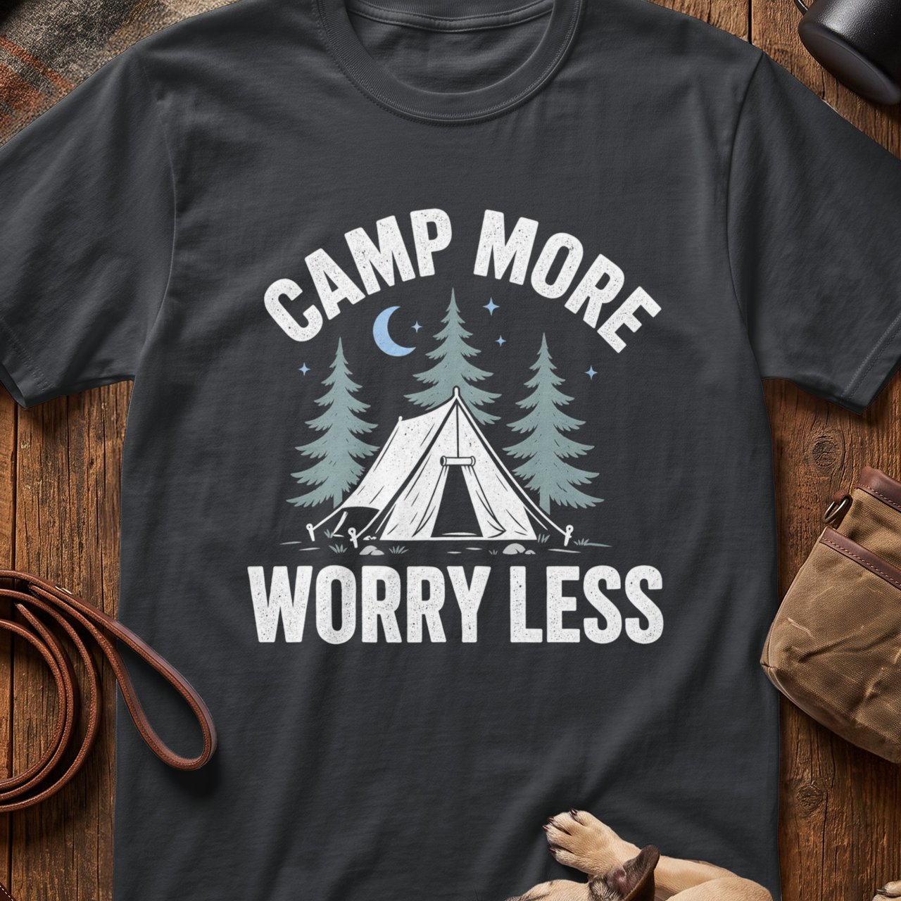 Camp More Worry Less Tee
