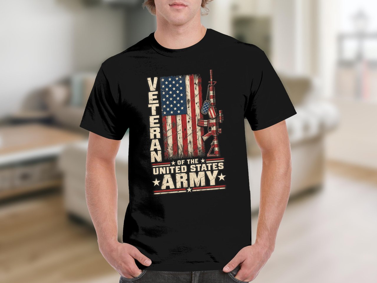 US Army Veteran Flag Tee