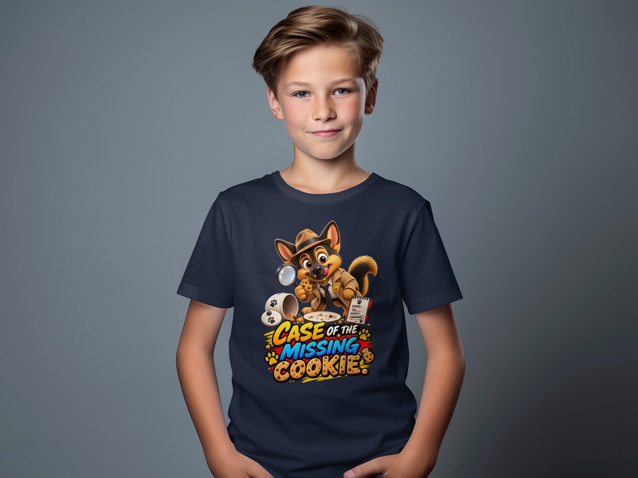 Detective Chase the Dog Missing Cookie Tee