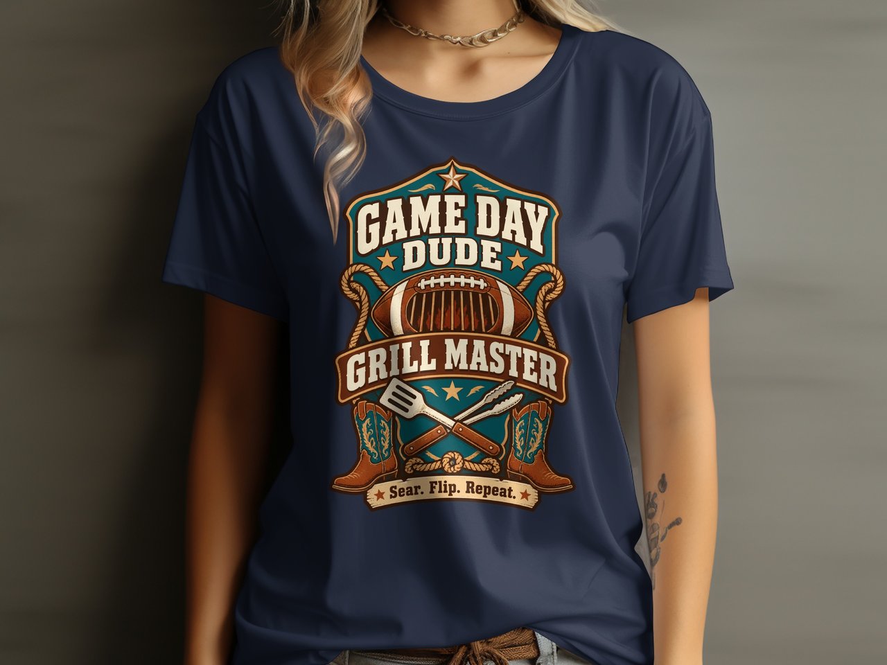 Game Day Dude Grill Master Tee or Sweatshirt