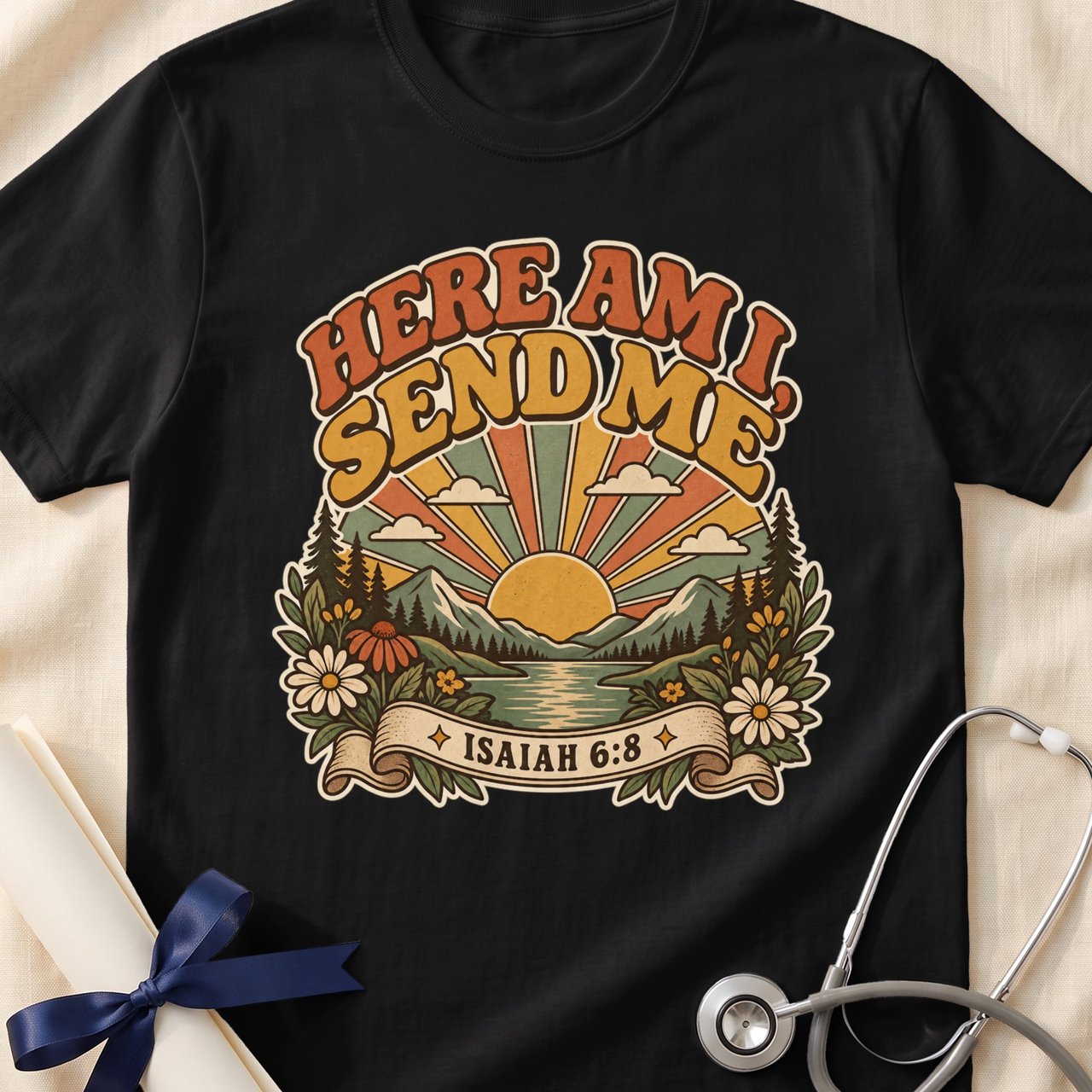 Here Am I Send Me Isaiah 6:8 Tee