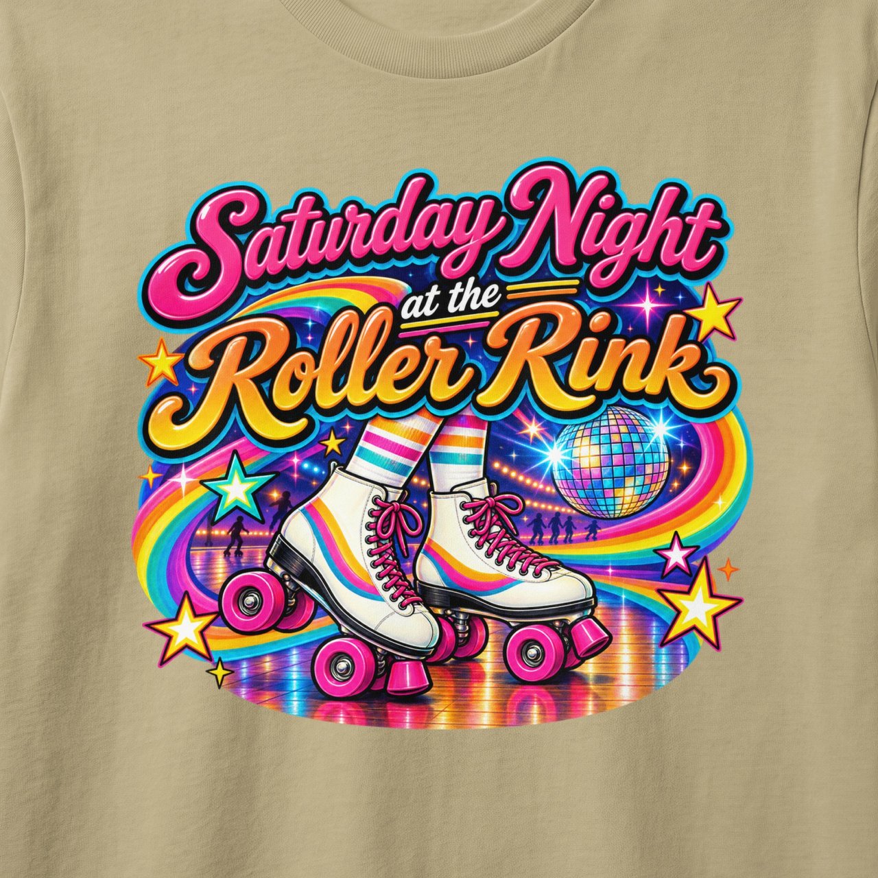 Saturday Night Roller Rink Tee