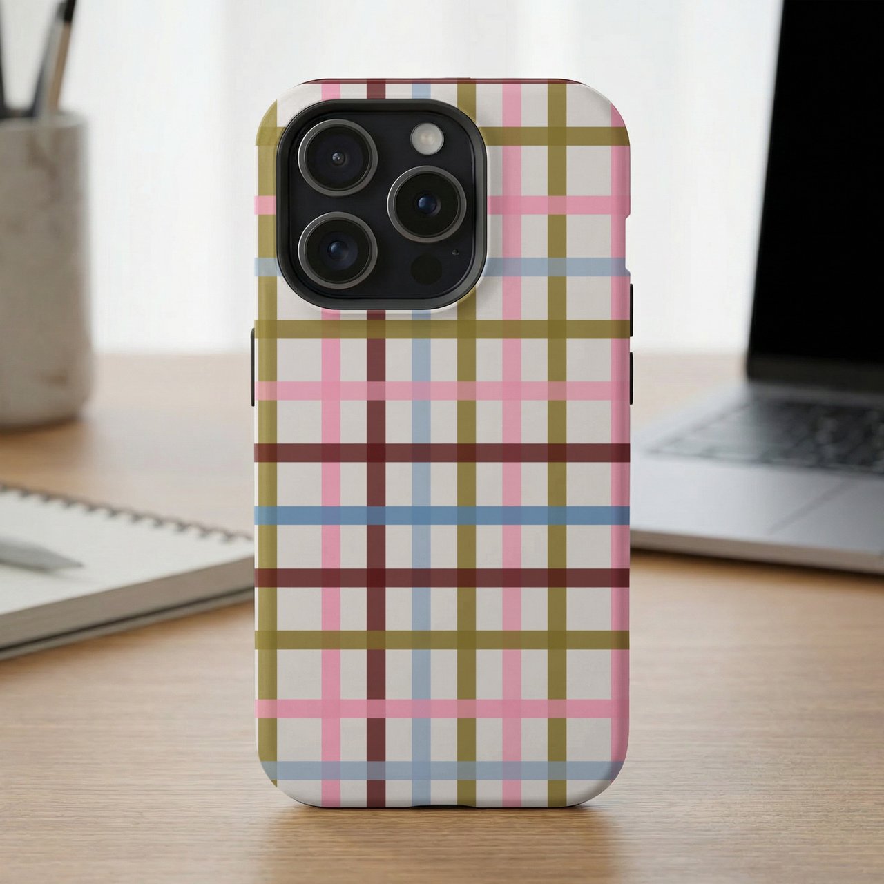 Pastel Plaid MagSafe® Case