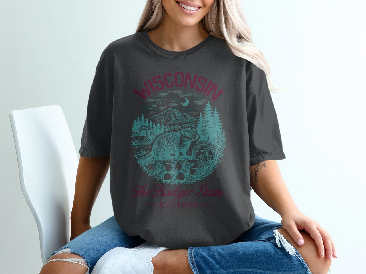 Wisconsin The Badger State Tee