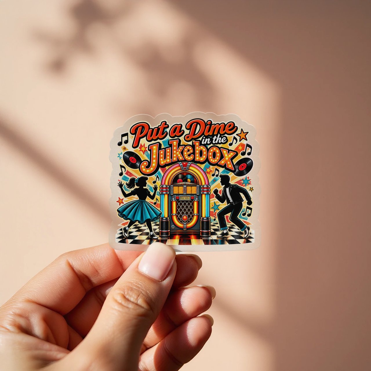 Put a Dime in the Jukebox Sticker
