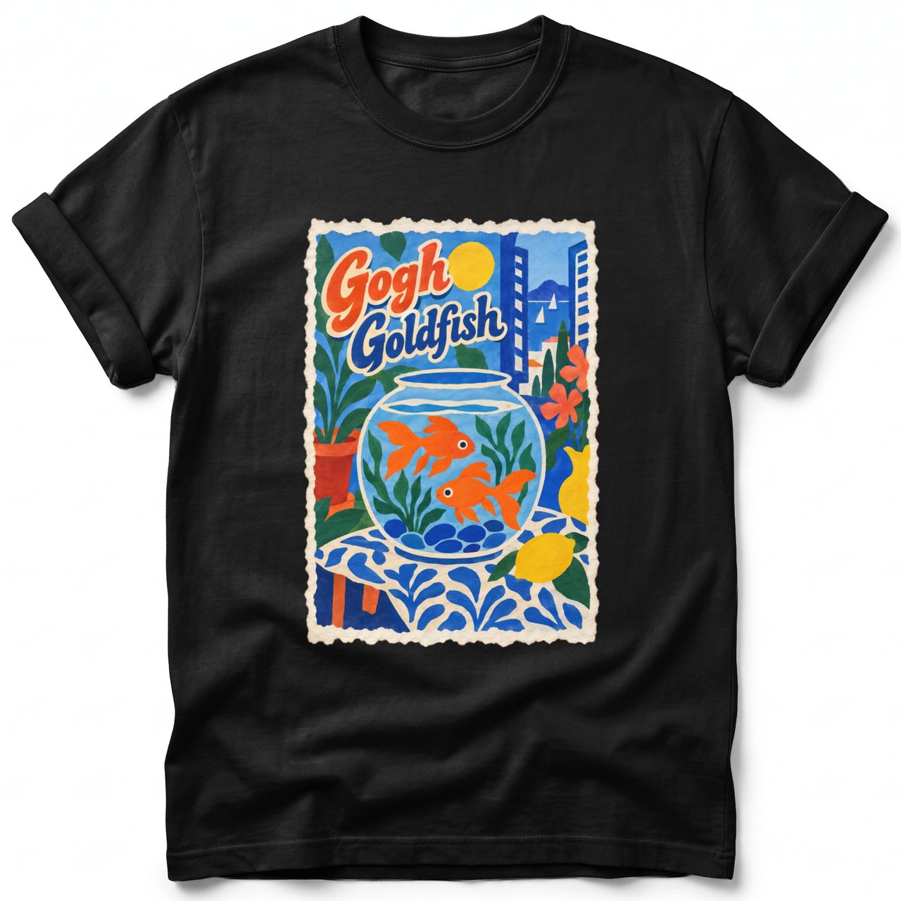 Gogh Goldfish ~ Comfort Colors Premium Tee