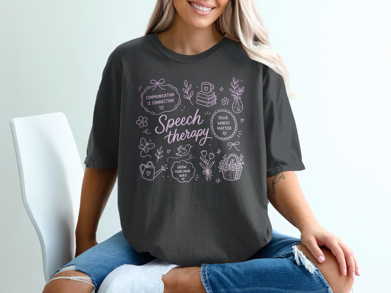 Communication is Connection Speech Therapy Tee