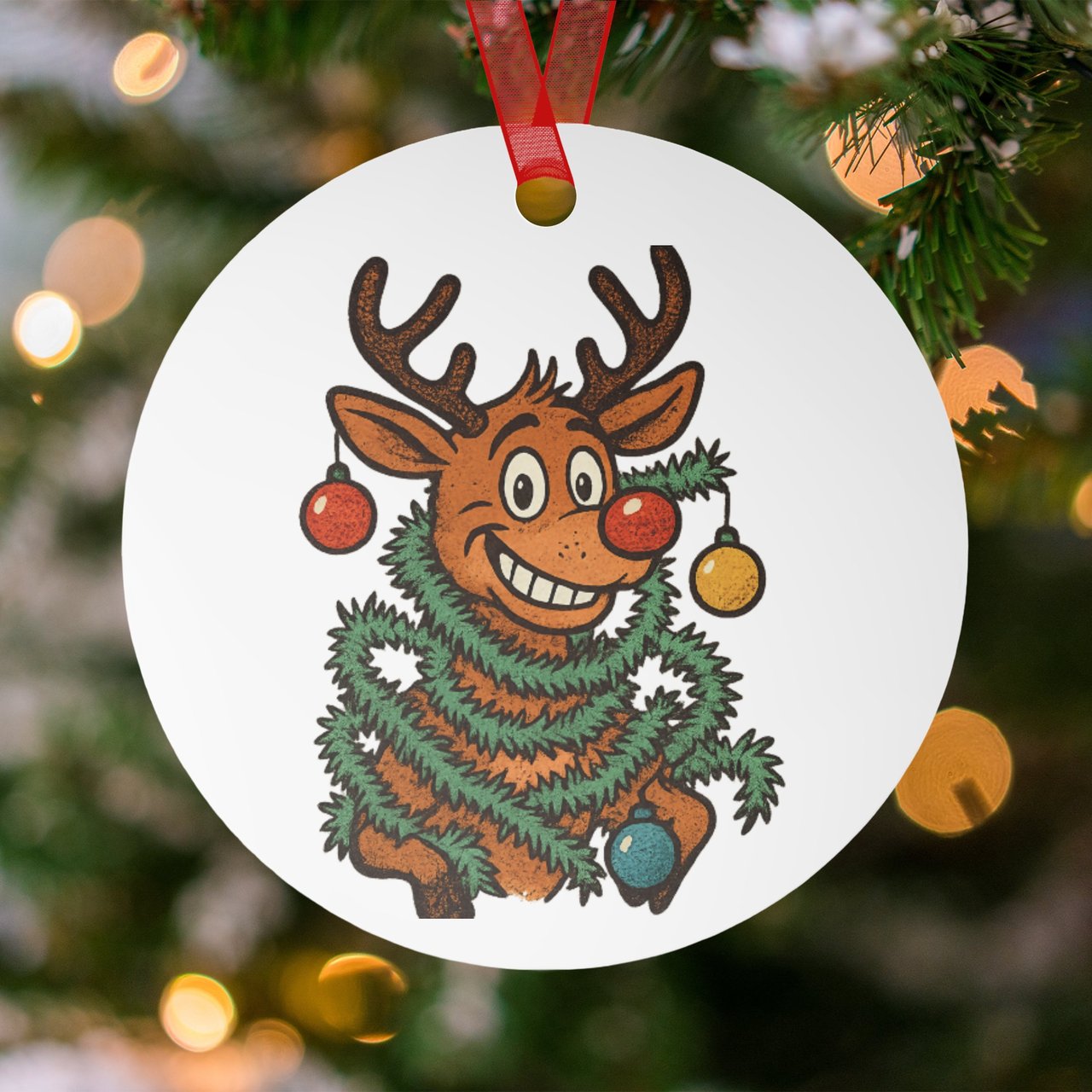 Tangled Reindeer Ornament