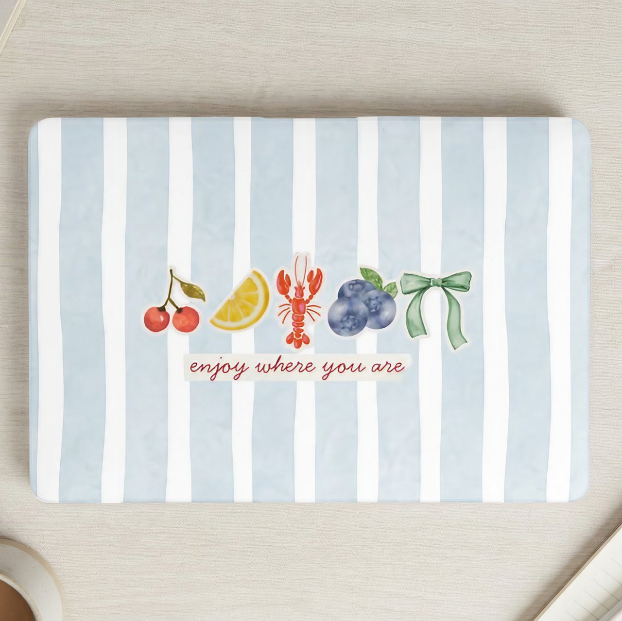 Enjoy Where You Are Coastal MacBook Case