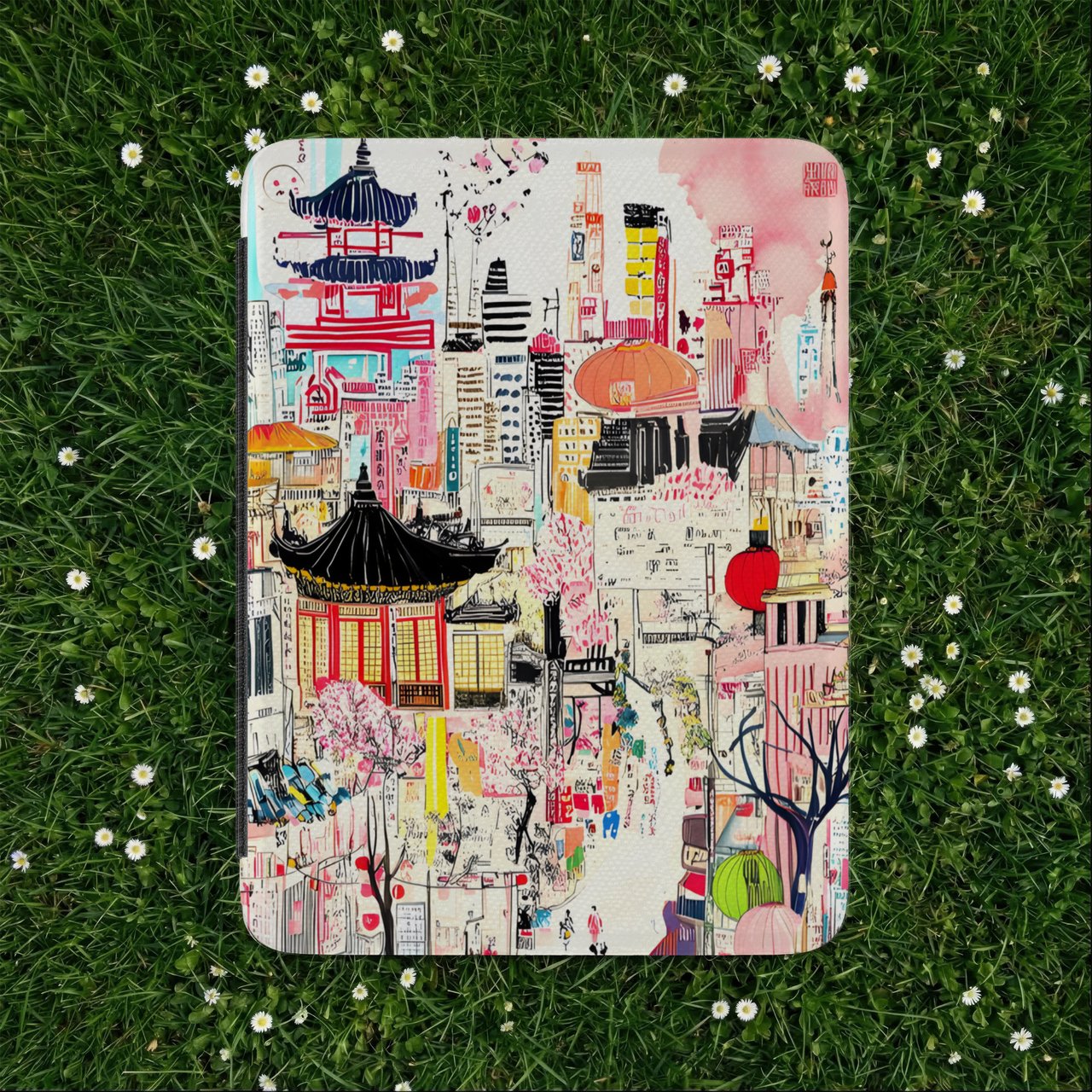 Japanese Cityscape Kindle Case