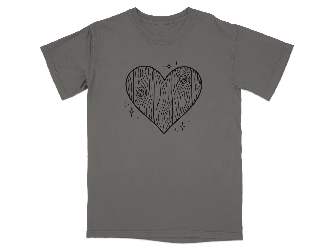 Whimsical Wooden Heart Tee