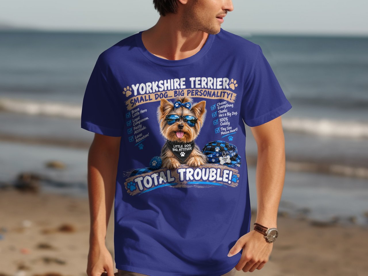 Yorkshire Terrier Total Trouble Tee