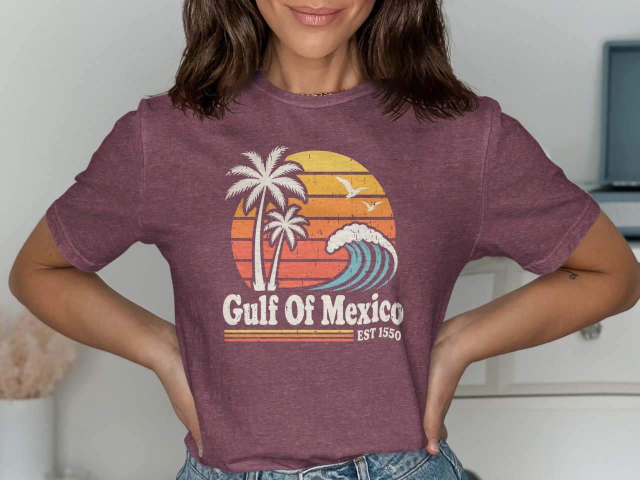Gulf of Mexico Retro Beach Tee & Sweatshirts