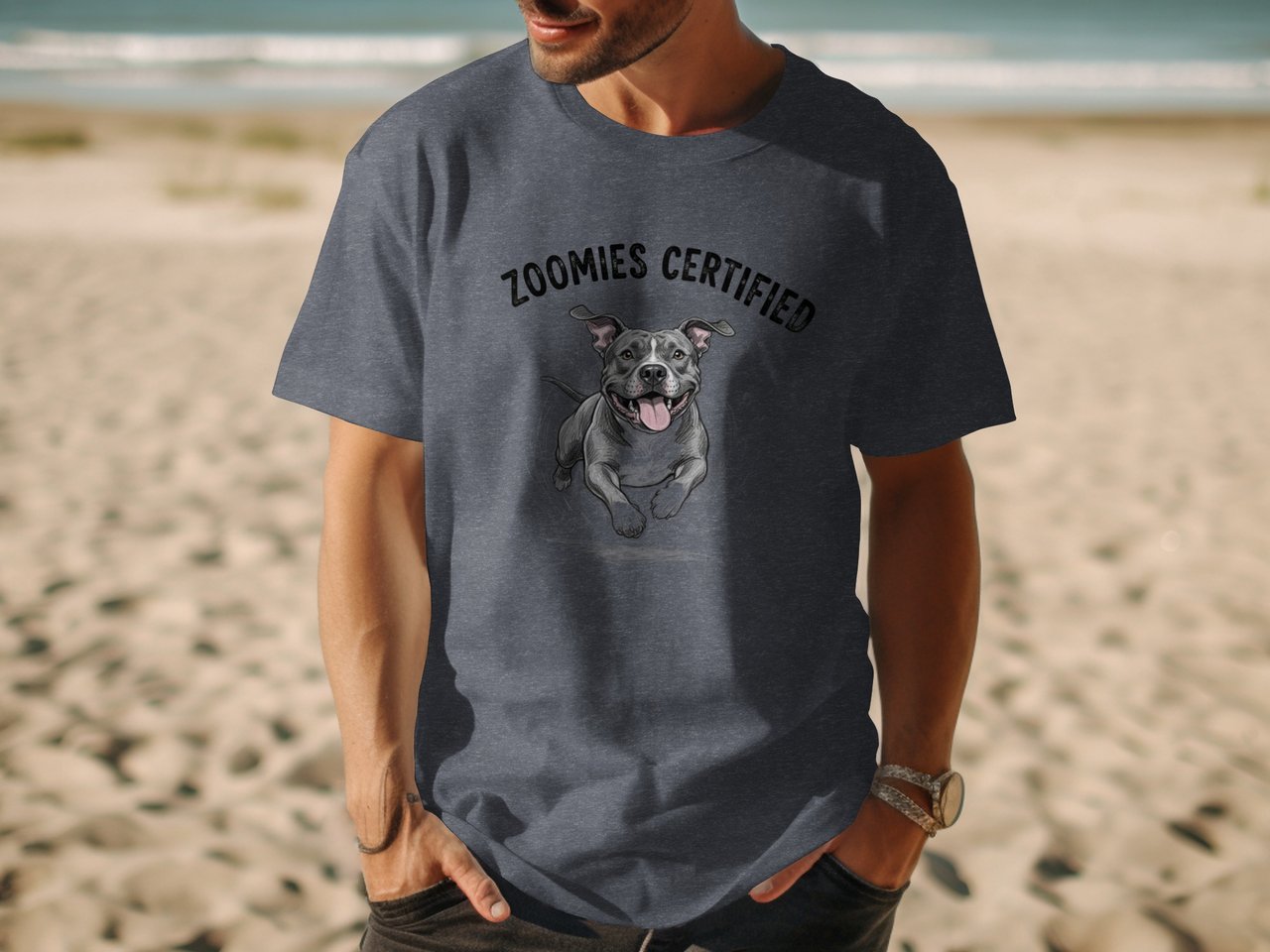 Zoomies Certified Tee | Funny Dog Shirt | Pittie Lover Gift | Dog Mom & Dad Tee
