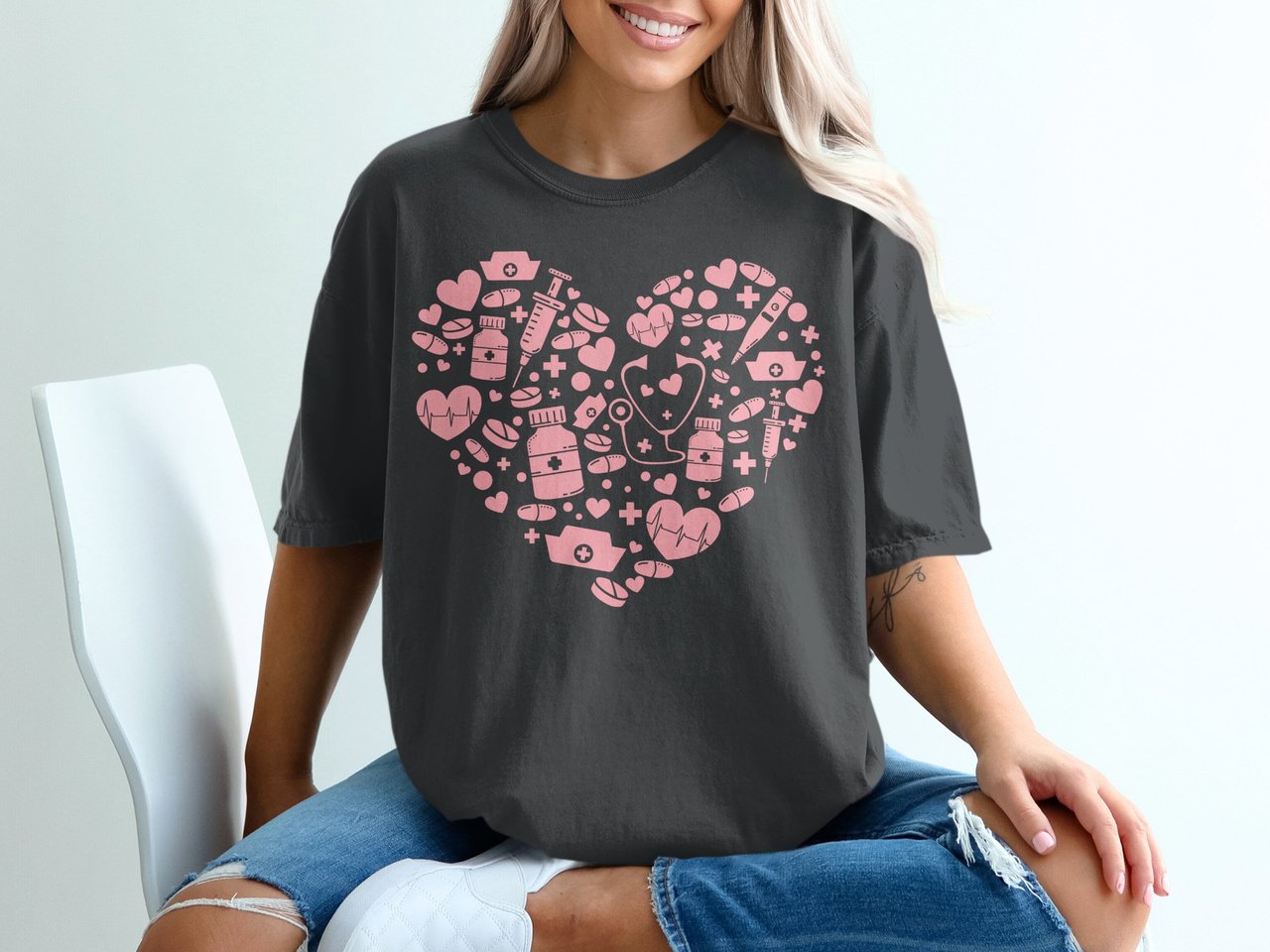 Healthcare Heart Graphic Tee