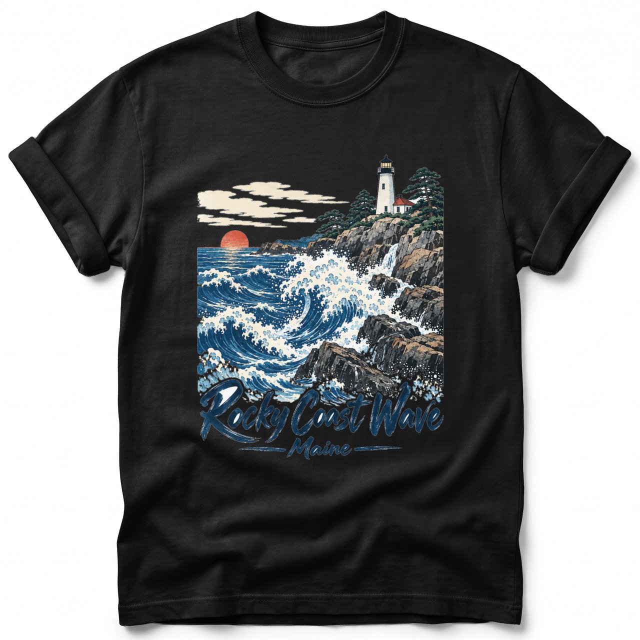 Rocky Coast Wave ~ Comfort Colors Premium Tee