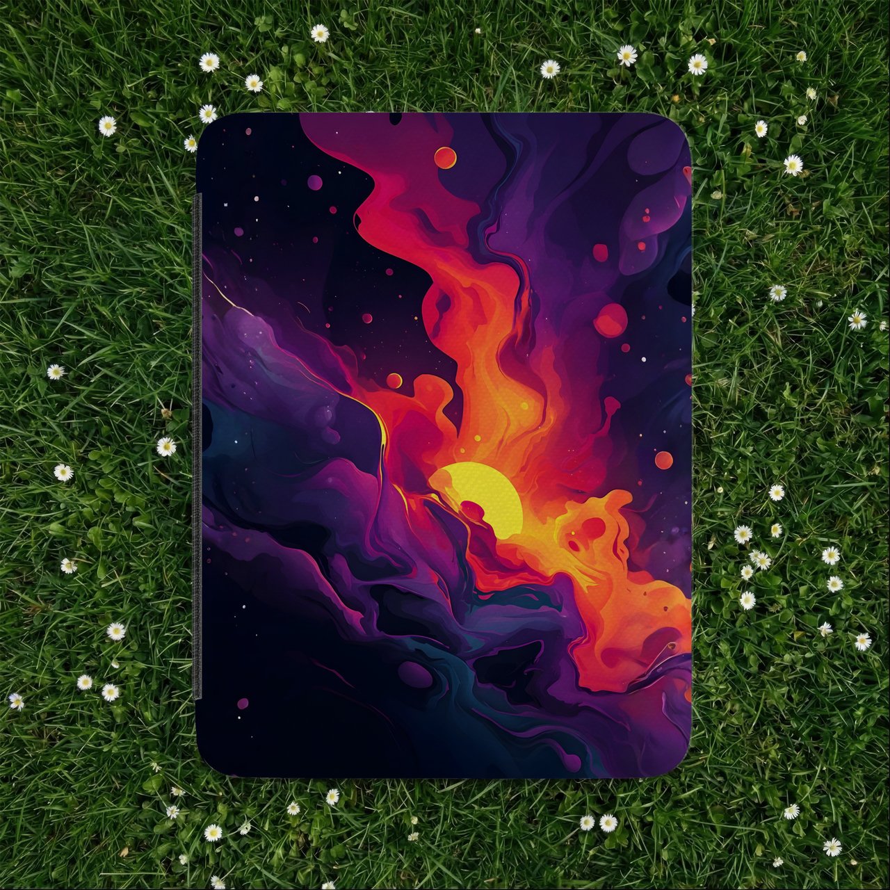 Cosmic Sunset Nebula Kindle Case